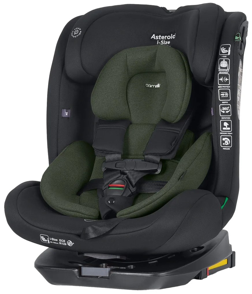 Detská autosedačka Carrello Asteroid CRL-17001 i-Size Hunter Green