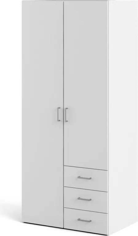 Šatníková skriňa Sida 77 cm biela