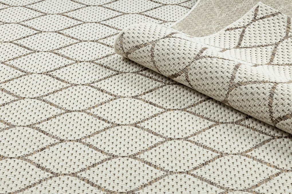 Šnúrkový koberec SIZAL BOHO 46211061 vzorovaný, béžový