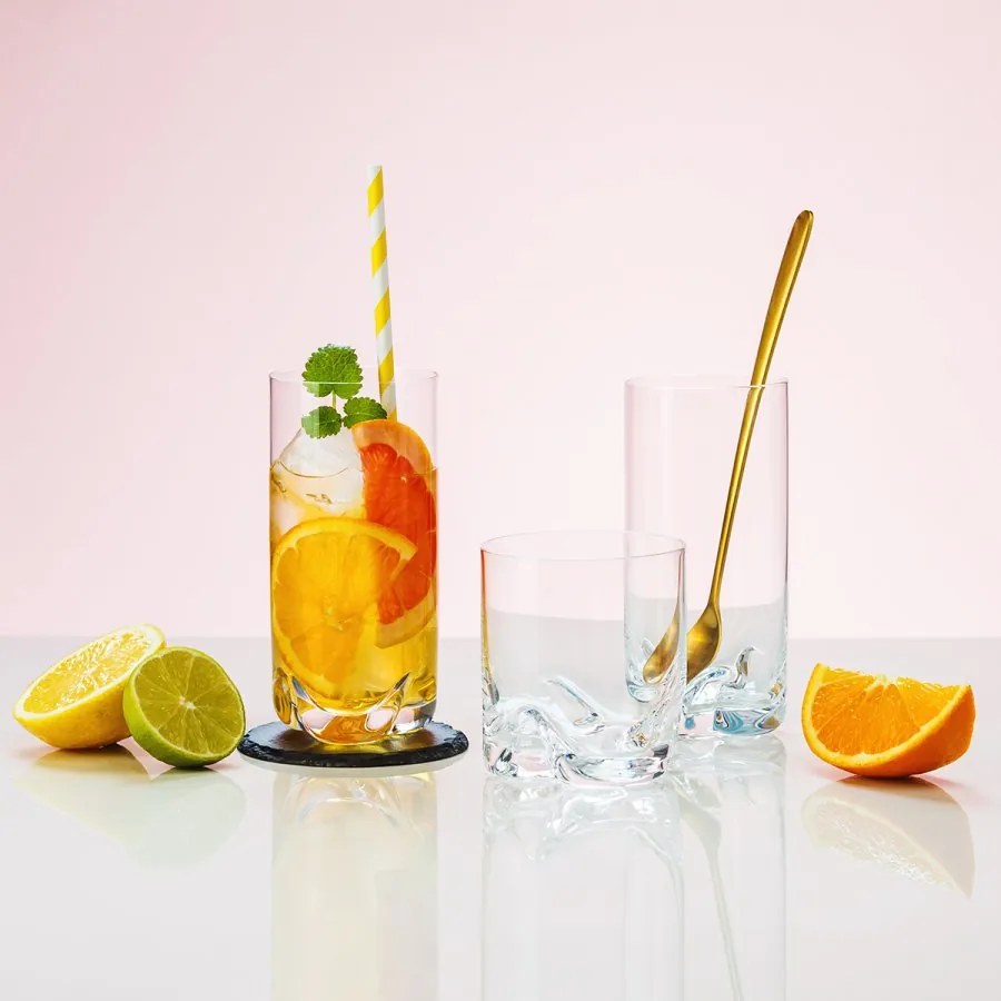 Poháre so sivým dnom Tumbler 300 ml set 6 ks - Anno Glas Lunasol Color - 322127