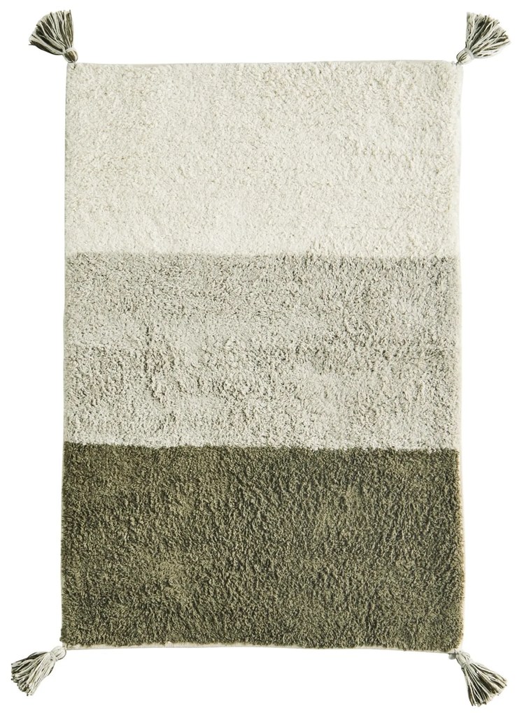 MADAM STOLTZ Predložka do kúpeľne Olive 60 × 90 cm