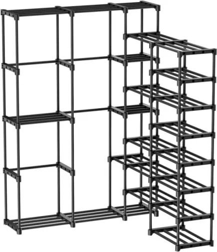 Otvorená šatníková skriňa Keeper 6.0 čierna