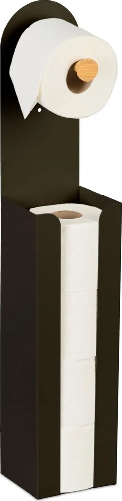 Samostatne stojaci držiak na toaletný papier 2 v 1 RD51472, čierna