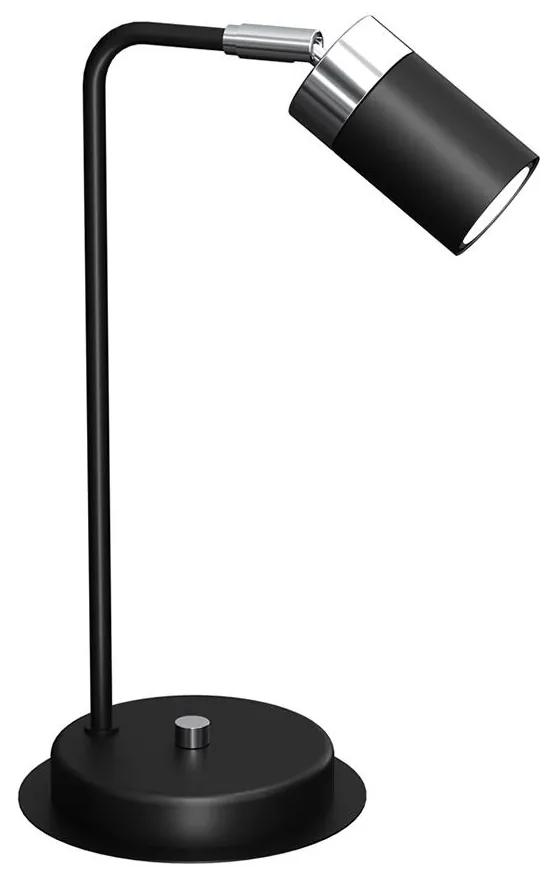 Milagro Stolná lampa JOKER 1xGU10/25W/230V čierna/lesklý chróm MI1682