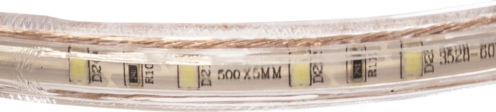 ECOLIGHT LED pásik - 230V - SMD 2835 - 1m - 60LED/m- 6W/m - 380Lm - IP68 - teplá biela - 10mm