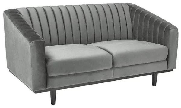 Sedacia súprava Asprey Velvet, sivá / čierna