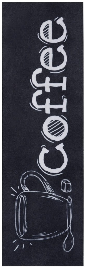 Hanse Home, Behúň Cook & Clean 105733 Black White, 50x150, čierna, kuchyňa