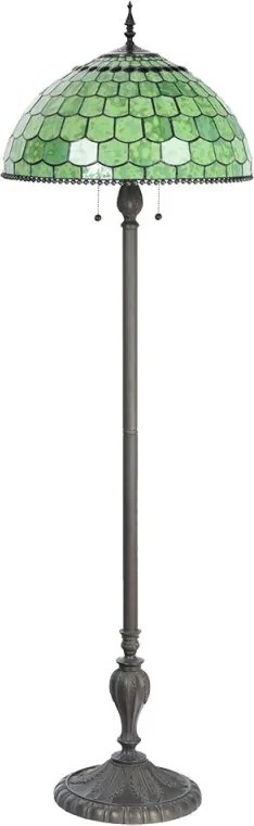 Stojací Tiffany lampa Amarante - Ø 51 * 165 cm E27 / max 3 * 60W