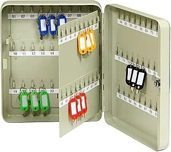 Oceľová skriňa na kľúče., RICHTER bílá