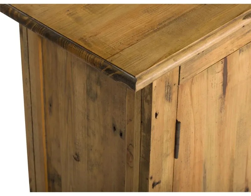 furniture-nabytek.cz - Masívna umývadlová skrinka Rangoon z recyklovanej borovice, lakovaná, hnedá – 70×32×61 cm