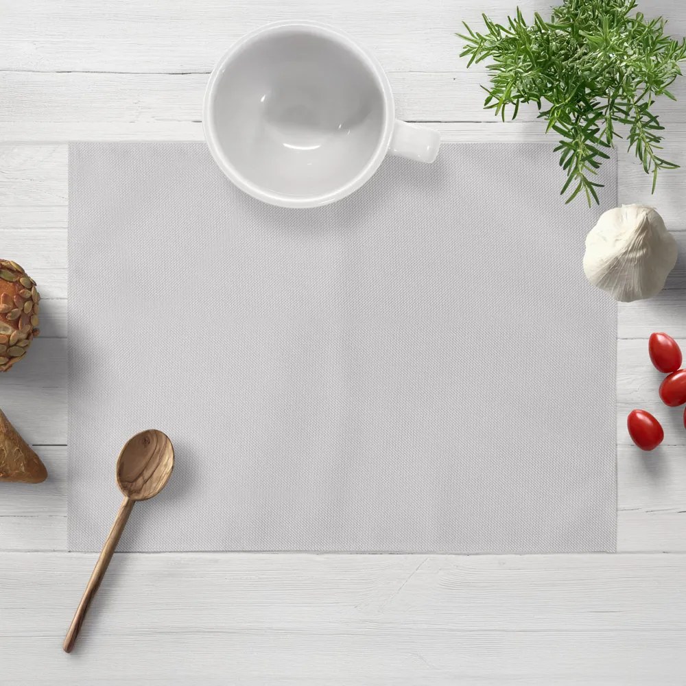 Biante Zamatové prestieranie na stôl Velvet Brick SVB-206 Svetlo sivé 35x45 cm