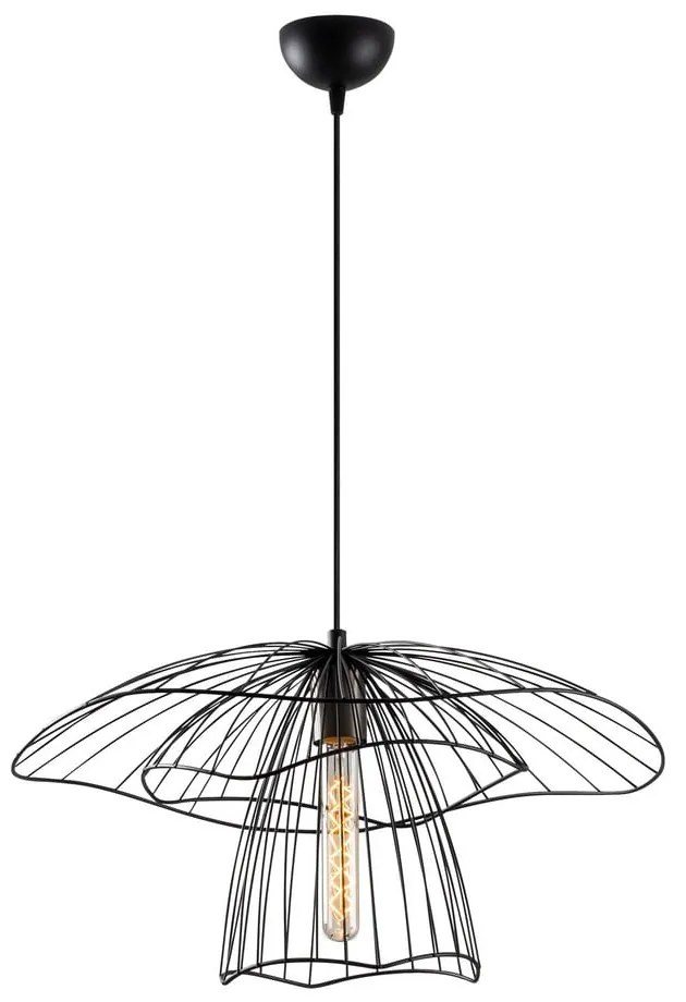 Čierne závesné svietidlo ø 50 cm Farac – Opviq lights