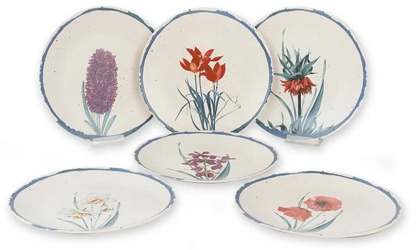 Súprava 6 keramických servírovacích tanierov My Ceramic, ø 25 cm