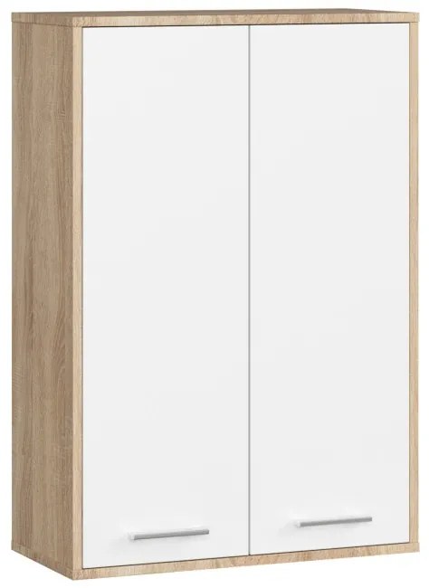 Kúpeľňová skrinka FIN H934 W64 2D dub sonoma / biela