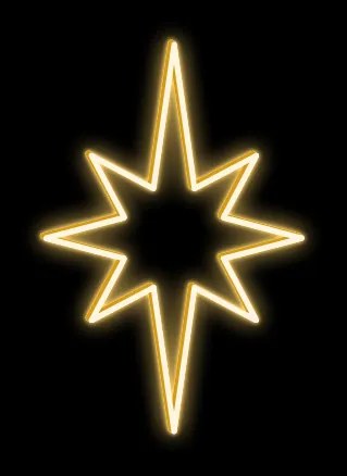 DECOLED LED svetelná súprava pre vianočné stromčeky vysoké 18-20 m, teplá biela s bleskom, s padajúcim snehom