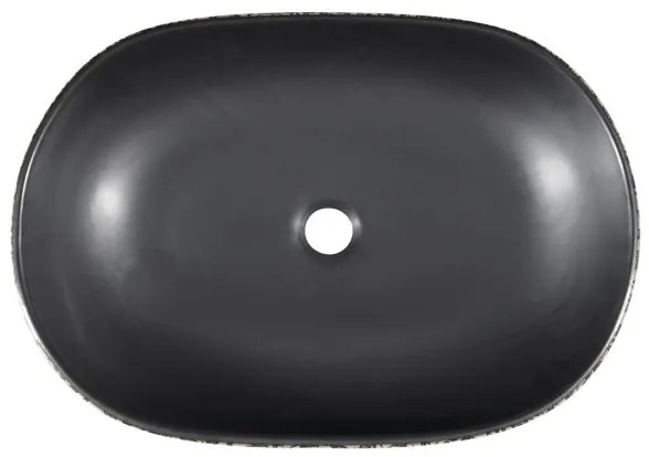 Sapho - Umývadlo na dosku PRIORI 60x40 cm keramika/čierna/modrá