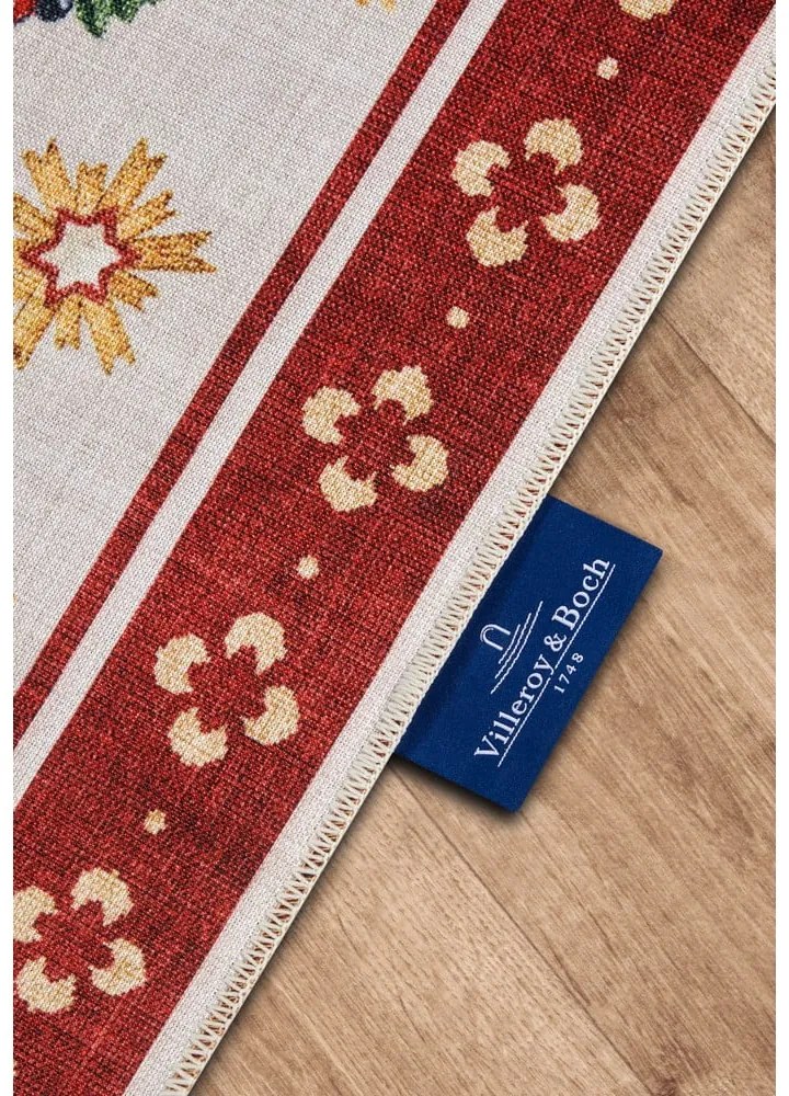 Červený koberec s vianočným motívom 160x230 cm Red Christmas – Villeroy&amp;Boch