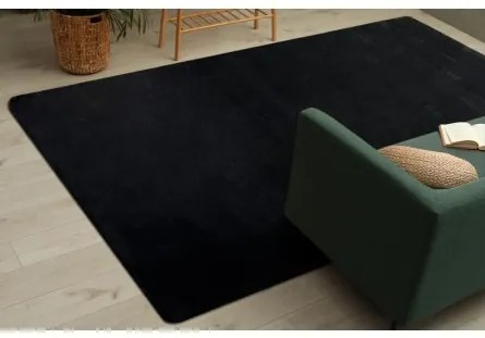 Sammer Čierny koberec shaggy v rôznych rozmeroch C319 160 x 220 cm
