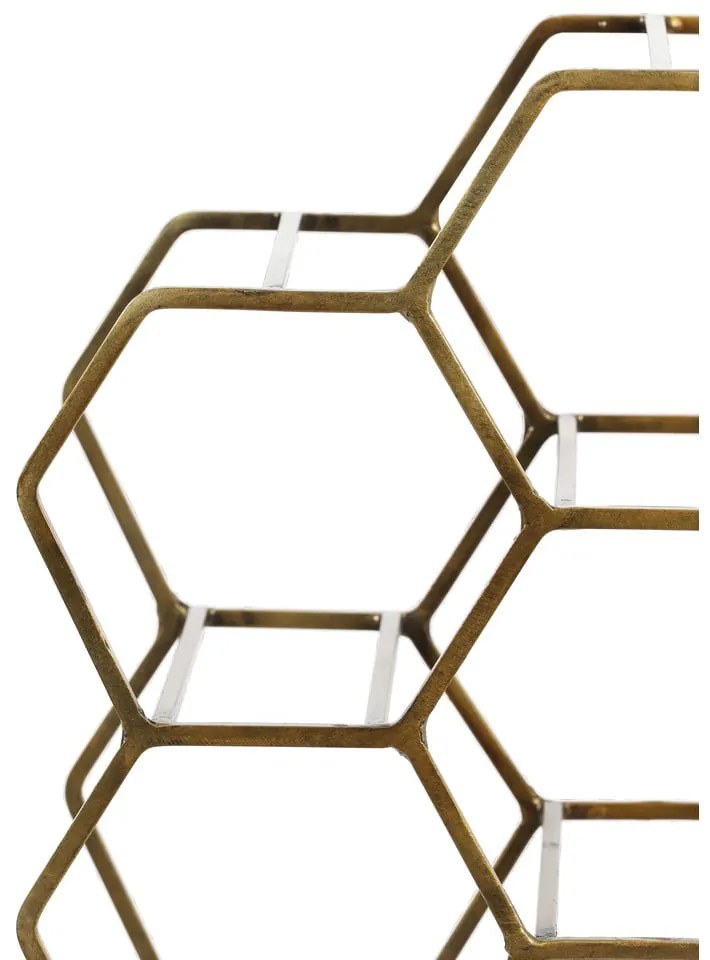 Kovový regál na víno v bronzovej farbe na 12 fliaš Salbris - Light & Living