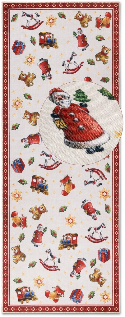 Villeroy & Boch, Behoň Villeroy & Boch Toy's delight s potlačou 106192 Red, Multicolor, 80x200, červená, obývacia izba