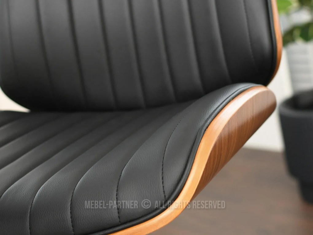 Stolička Hamand (orech tmavý + čierna). Akcia -13%. Vlastná spoľahlivá doprava až k Vám domov. 1110618