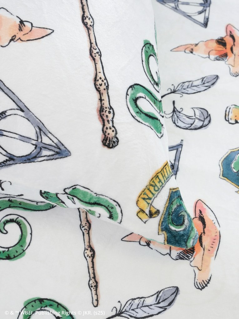 Predĺžené obliečky mikroplyš Harry Potter - Slizolin