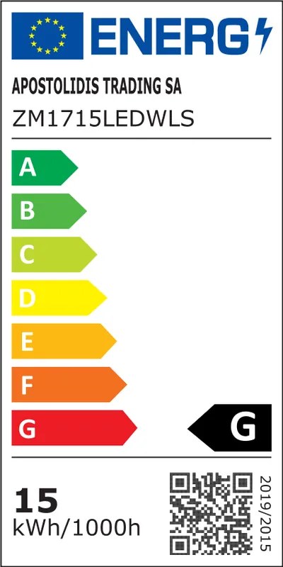 ACA Lighting LED nástenné dekoratívne svietidlo ECLIPSE 15W/230V/3000K/1200Lm/80°/IP20, tmavé drevo