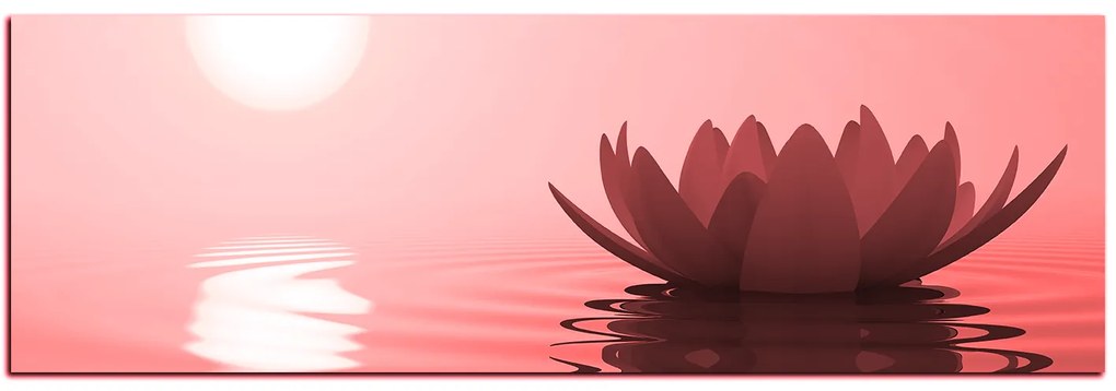 Obraz na plátne - Zen lotus - panoráma 5167CA (120x45 cm)