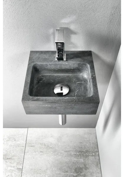 Sapho - Závesné umývadlo BLOK 30x30 cm antracit