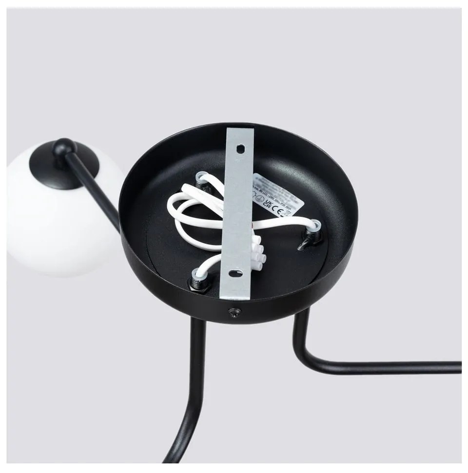 Čierno-biele stropné svietidlo Beam – Sollux