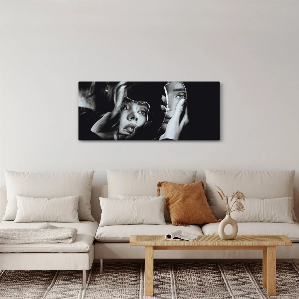 Obraz - Pohľad do zrkadla (120x50 cm)