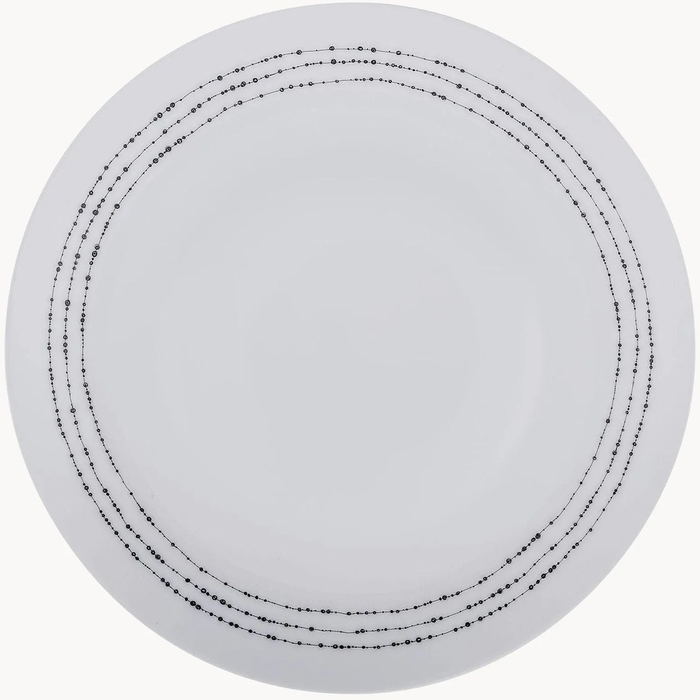 Porcelánové plytké taniere Basic, 4 ks