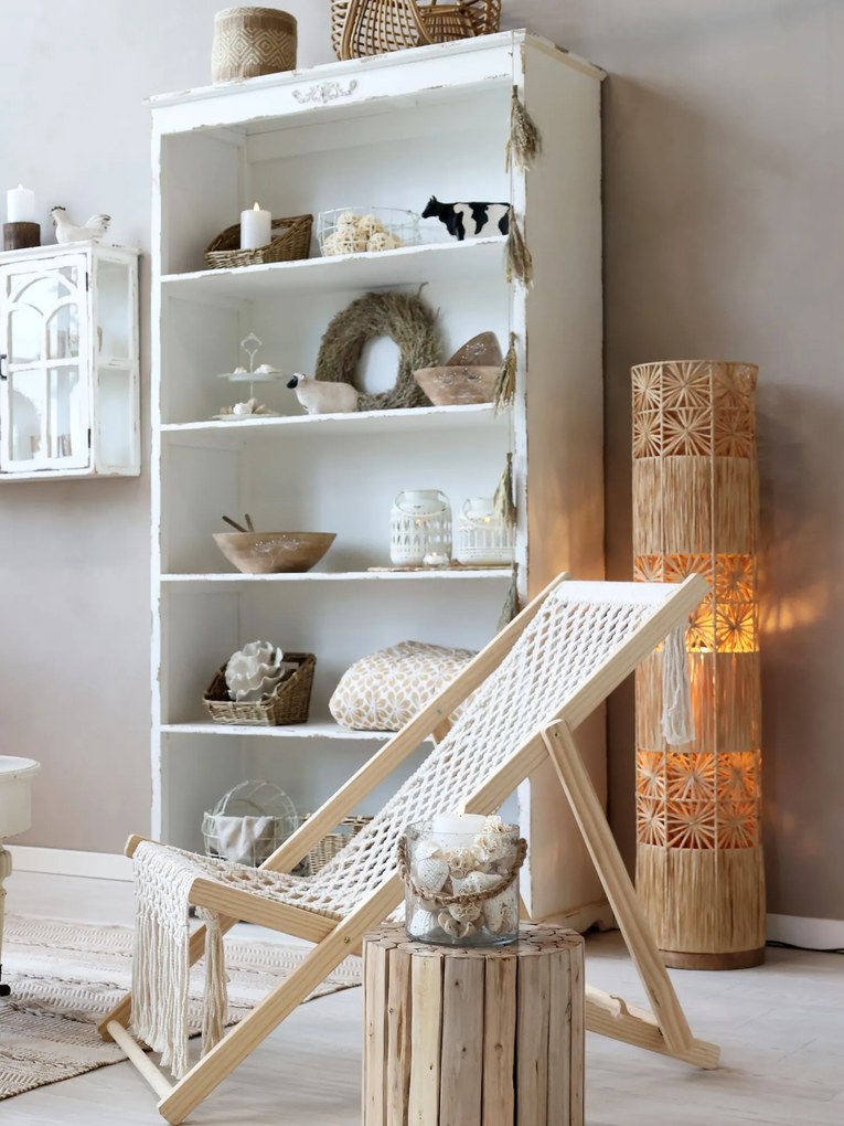 Prírodný okrúhly stôl z drevených klátikov Eucalypt - Ø 30*30cm