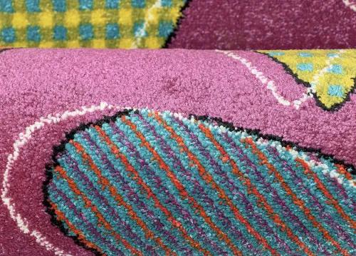 Koberce Breno Kusový koberec PLAY 47/RMR, ružová, viacfarebná,160 x 230 cm
