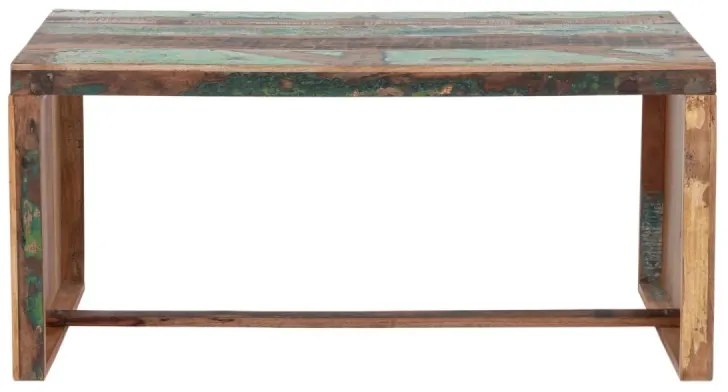 furniture-nabytek.cz - Masívny písací stôl Hankey z recyklovaného dreva, lakovaný, viacfarebný – 160×70×75 cm