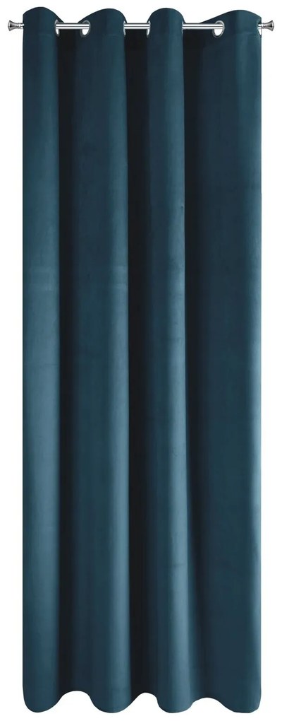 ZATEMŇOVACÍ ZÁVES NA KRÚŽKOCH PIERRE 140X250 CM NÁMORNÍCKA MODRÁ