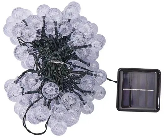 Brilagi - LED Solárna dekoračná reťaz BUBBLE 100xLED/8 funkcií 10m IP65 teplá biela