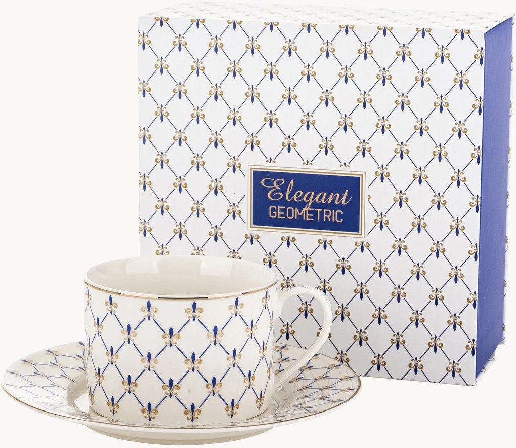 Porcelánová šálka na čaj's podšálkou Noemi