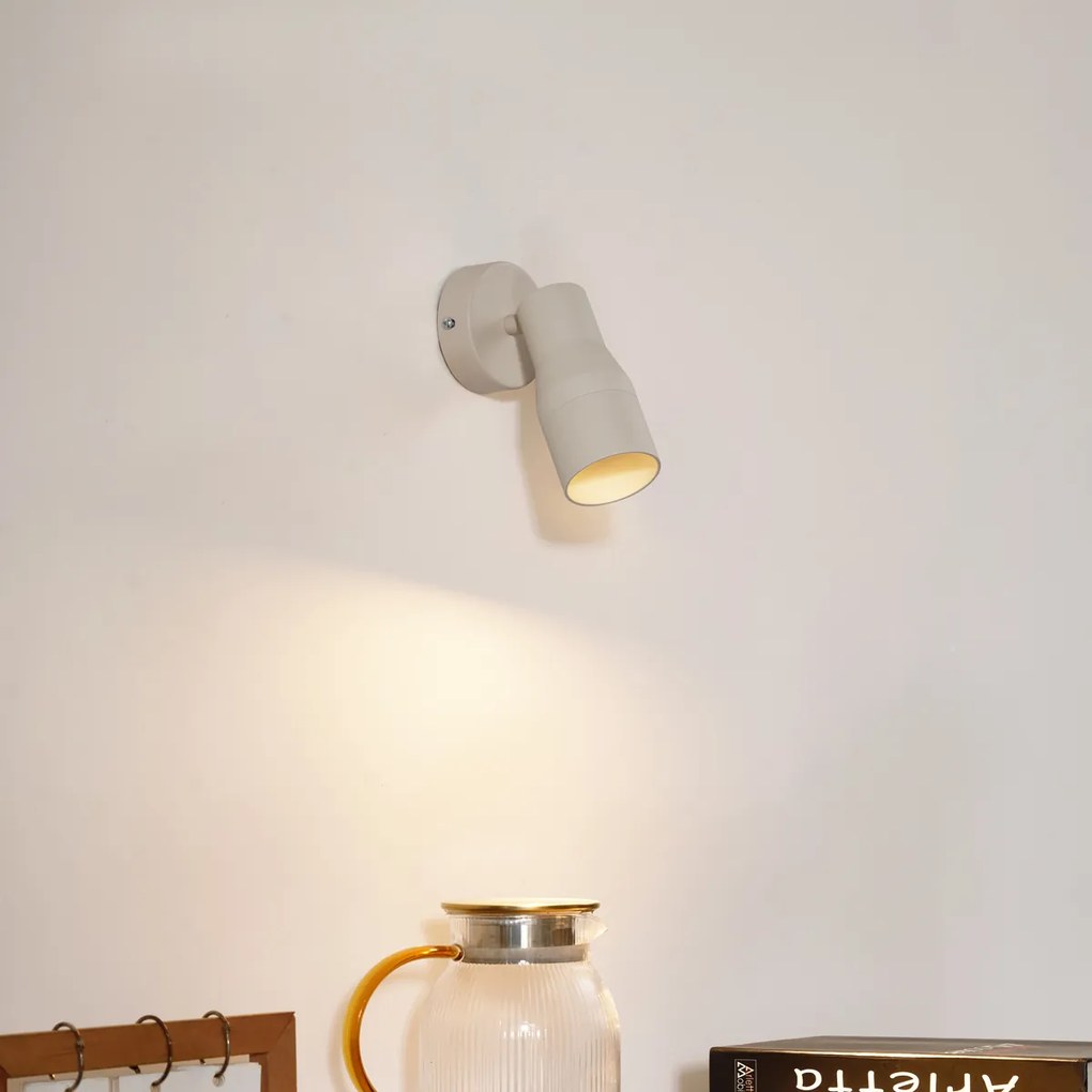 Moderné stropné bodové svetlo béžové GU10 50 mm okrúhle - Stanley