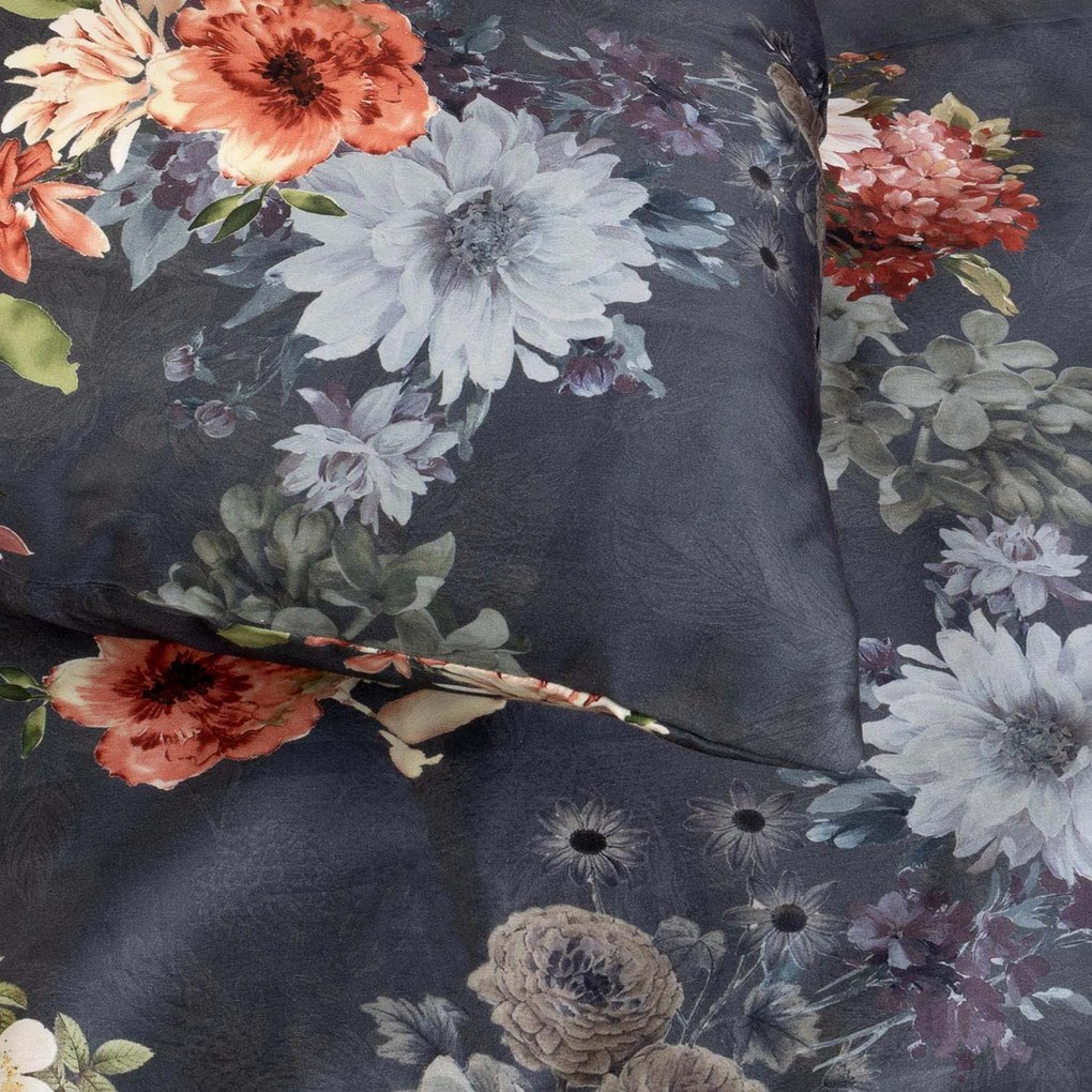 SATÉNOVÉ OBLIEČKY LUXURY MERISA 160X200 CM, 2KS 70X80 CM KVETY