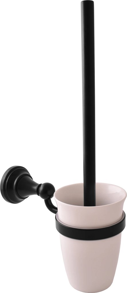 Slezák - RAV WC kefa, miska keramická MORAVA RETRO - MKA0500 CMAT, Čierna mat