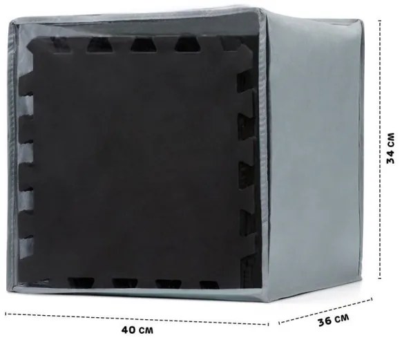 KINDERKRAFT - Penové puzzle LUNO 30ks čierna/biela