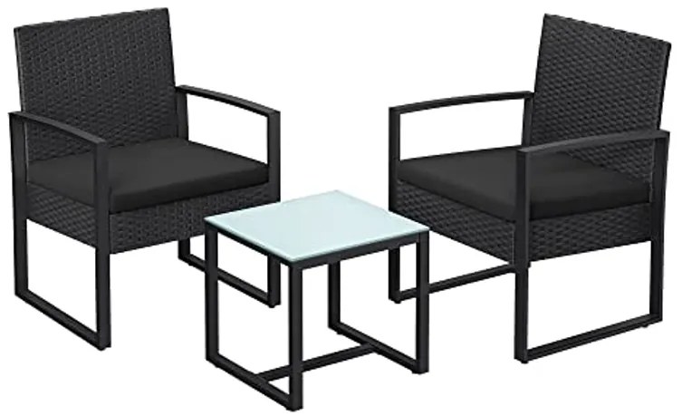 Čierny záhradný set JARDINES