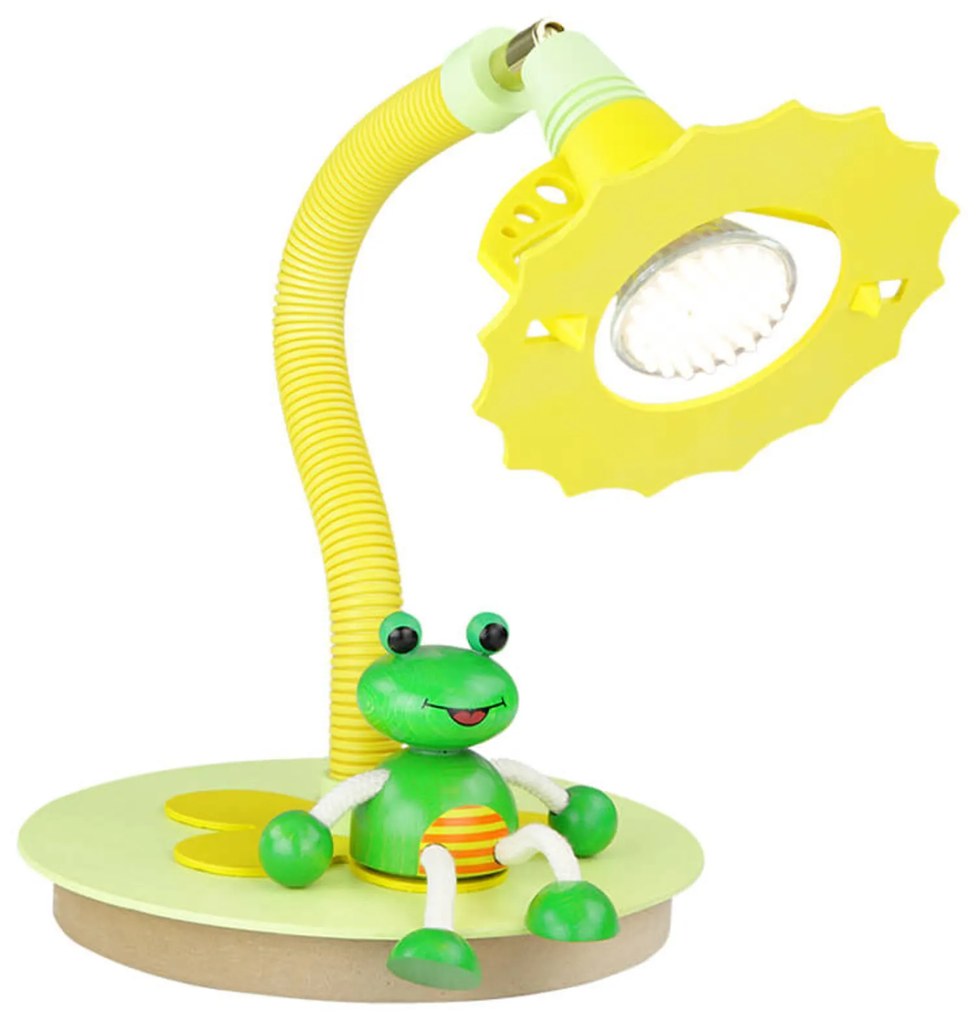 Stolná LED lampa Žaba pre detskú izbu