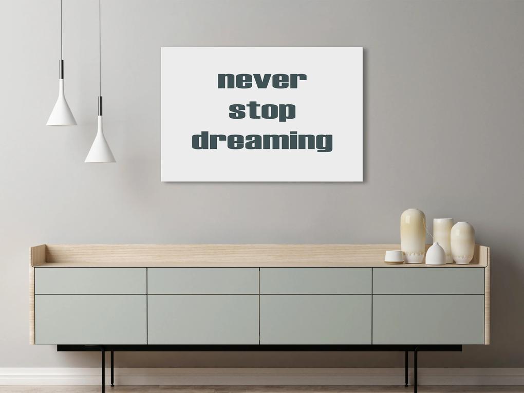 Artgeist Obraz - Never Stop Dreaming (1 Part) Wide Veľkosť: 120x80, Verzia: Na talianskom plátne