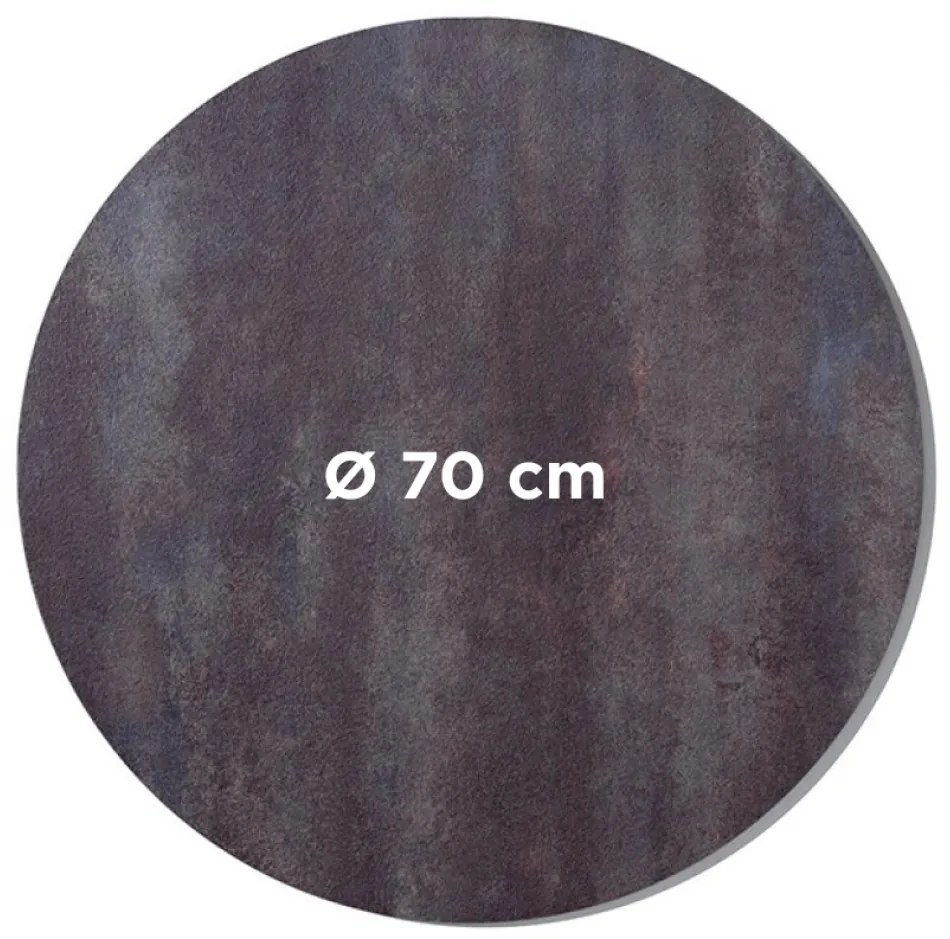 COMPACT 10 CORTEN - STOLOVÁ DOSKA Ø70 cm