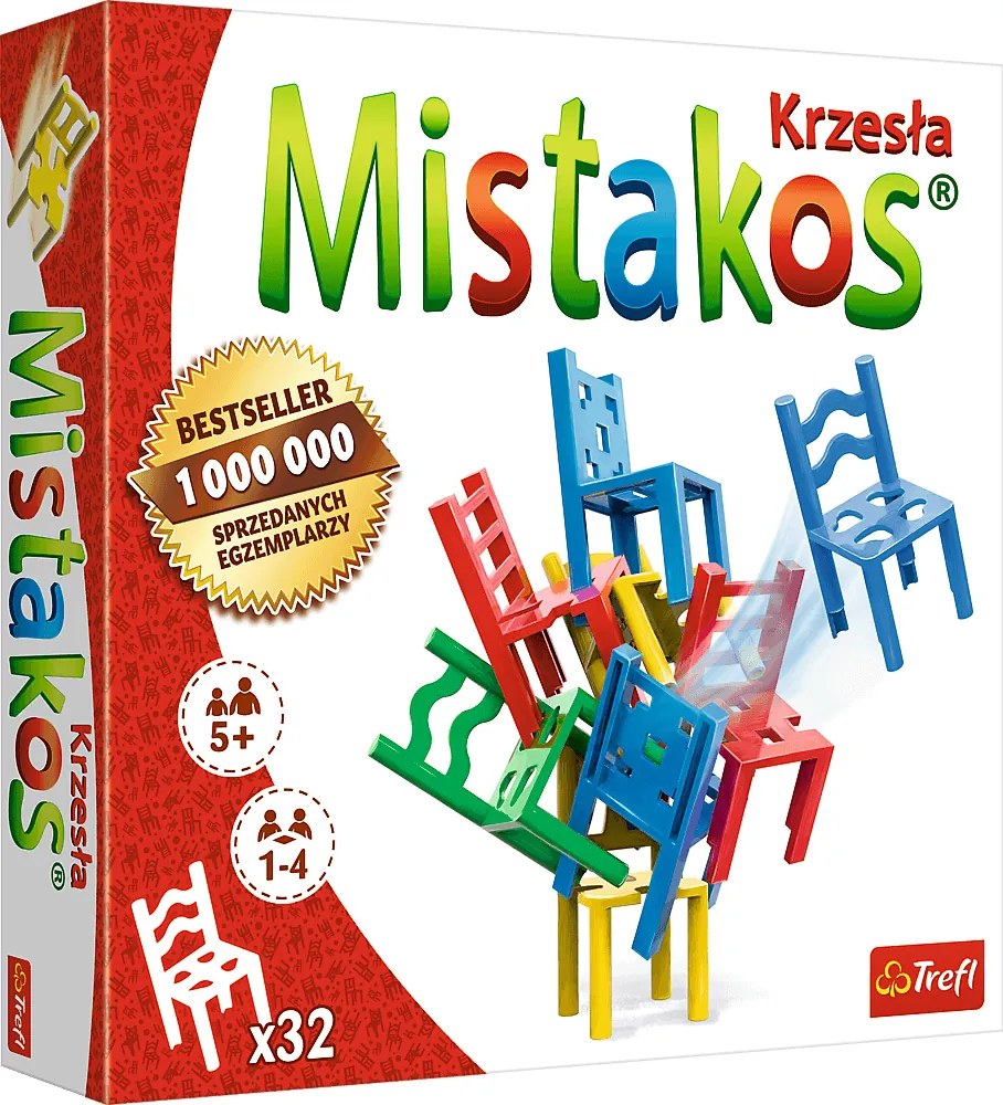 Trefl Gry Obratnostná hra Stoličky Mistakos Trefl 02074