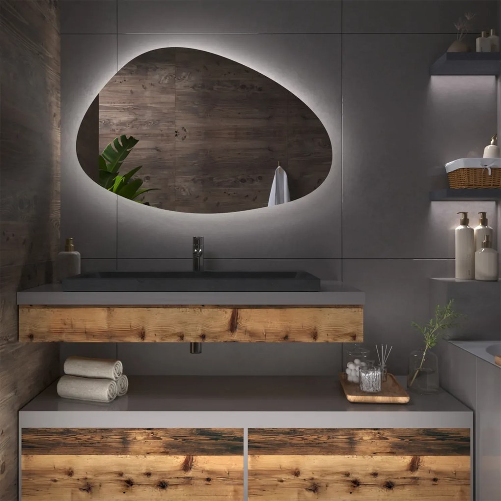 Atypické zrkadlo s LED osvetlením G8