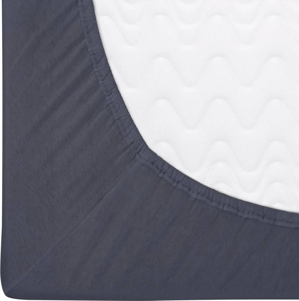 JERSEY PRESTIERADLO PREMIUM 160X200 CM TMAVOSIVÉ
