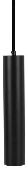 Luster na lanku 1xGU10/35W/230V 30 cm čierna